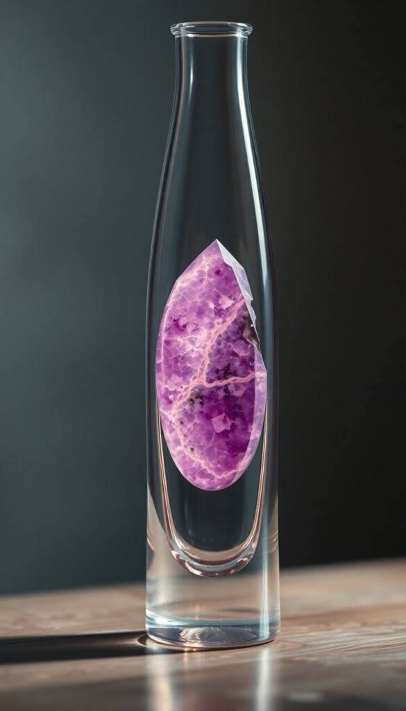 Hydration with crystal-infused water